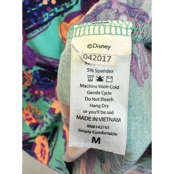 LuLaRoe Irma Disney Mickey Mouse Mid Sleeve Tunic T-Shirt Sz Medium Hi Low - Picture 6 of 7